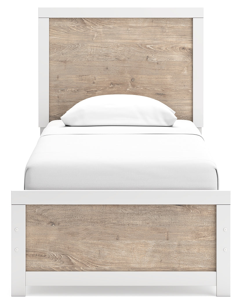 Charbitt Two-tone Twin Panel Bed