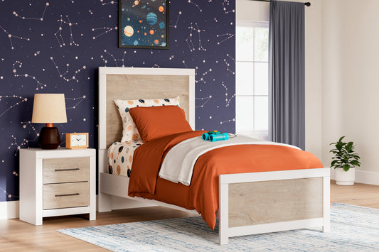 Charbitt Two-tone Twin Panel Bed