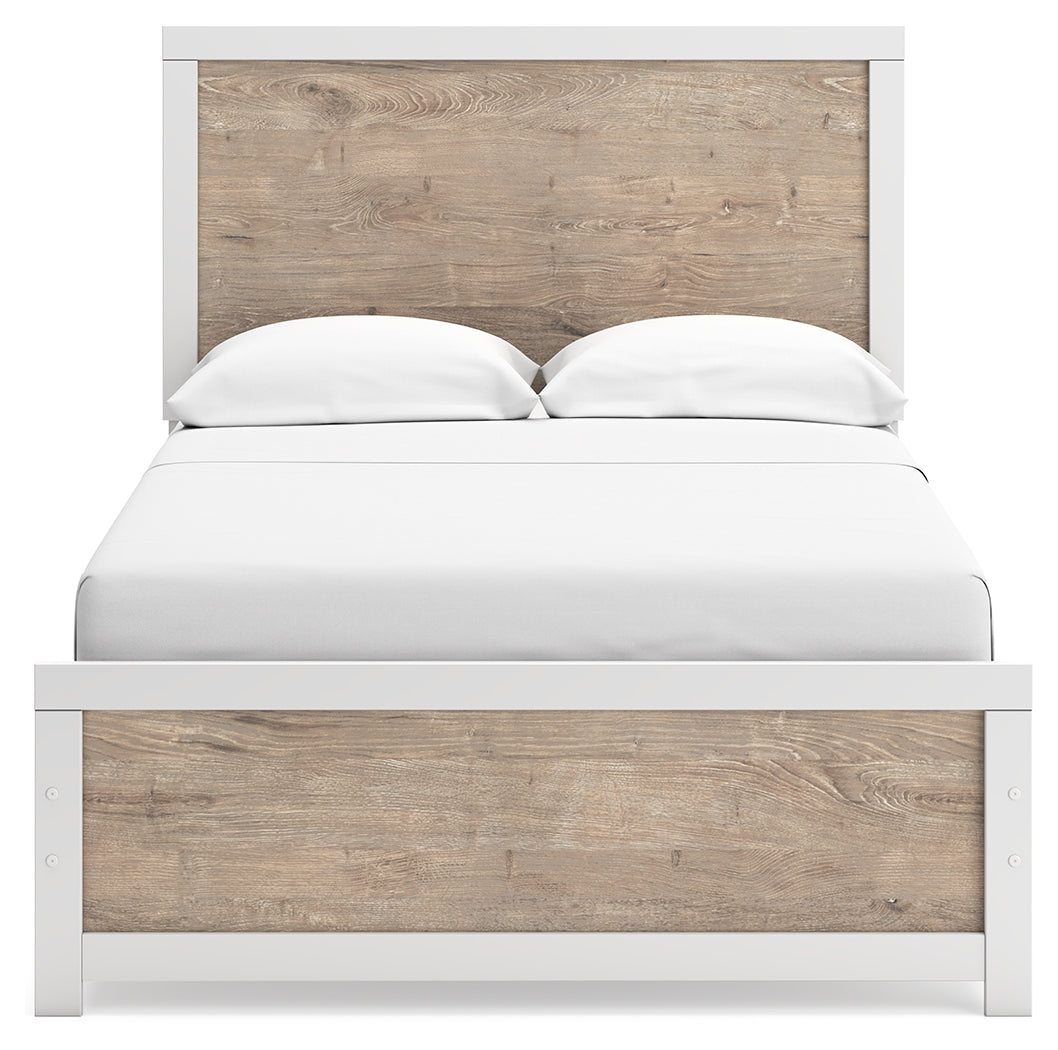 Charbitt Two-tone Full Panel Bed