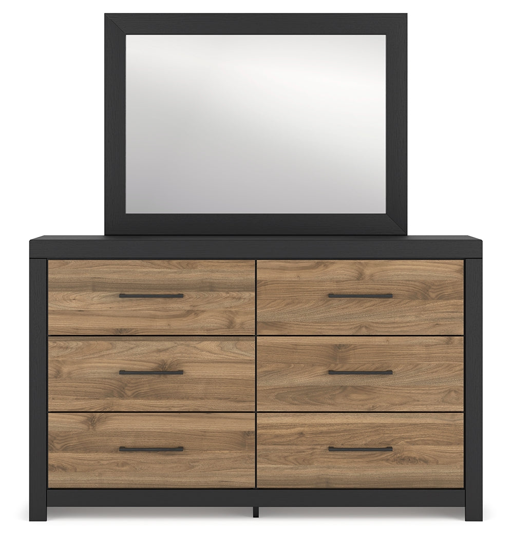 Vertani Queen Panel Bedroom Set with Dresser and Mirror