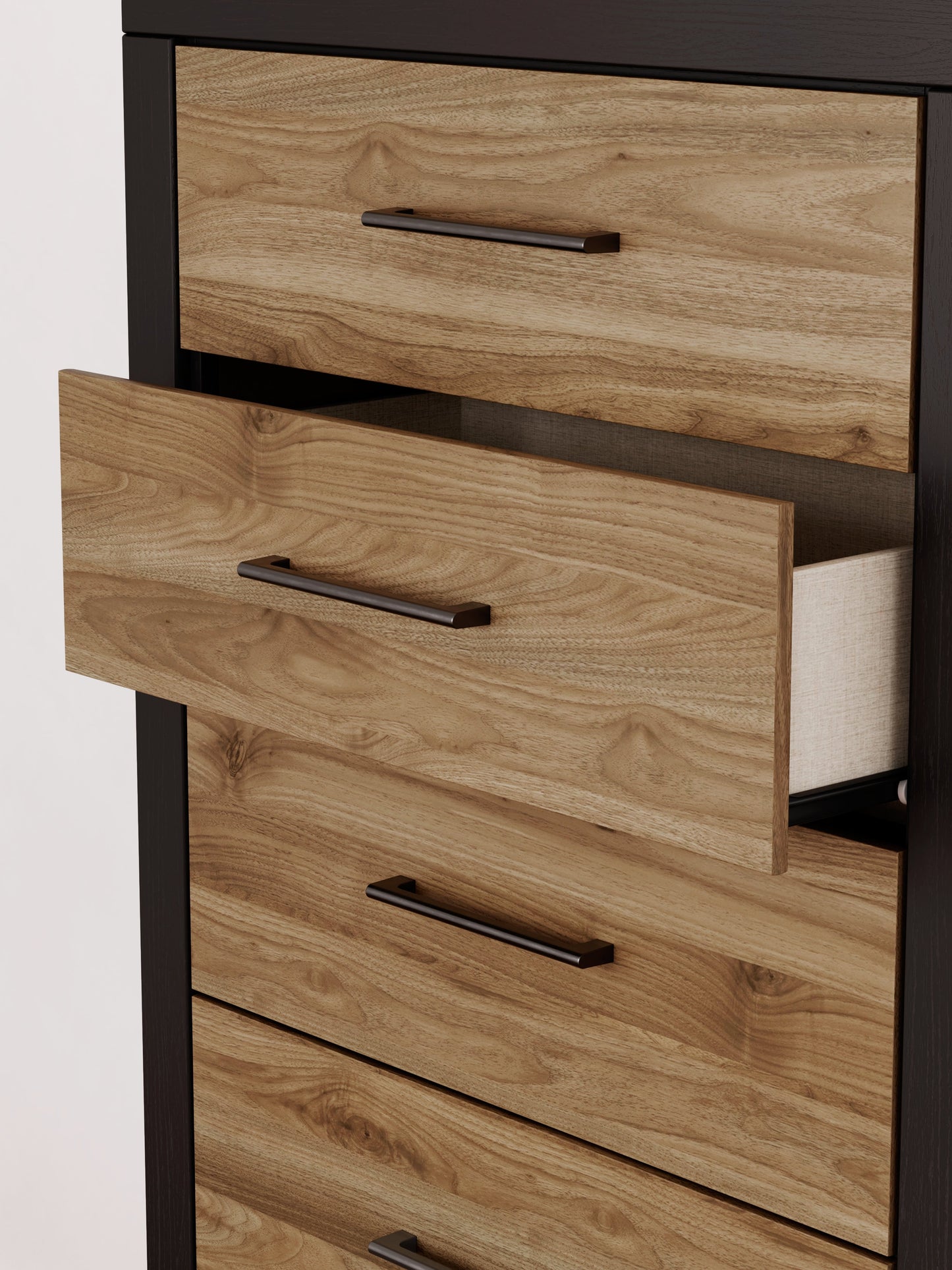 Vertani Black/Honey Brown Chest of Drawers