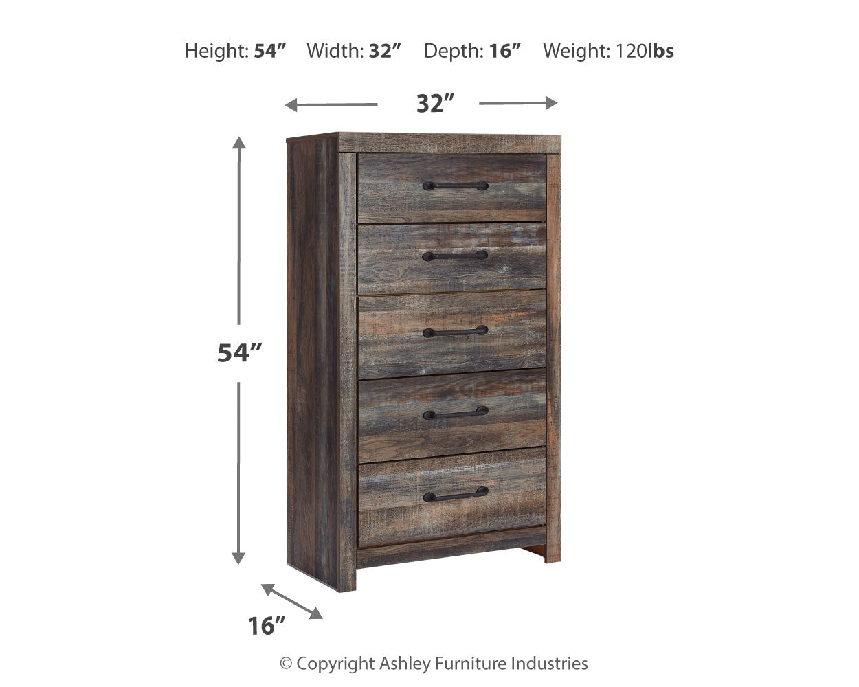 Drystan Multi Queen Bookcase Storage Bedroom Set with Chest and 2 Nightstands