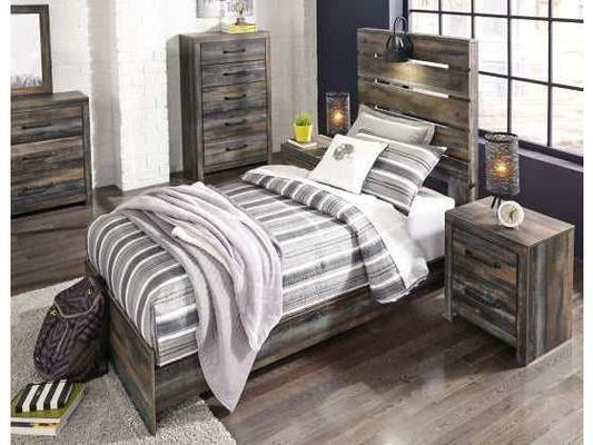 Drystan Multi Tone Twin Panel Bed