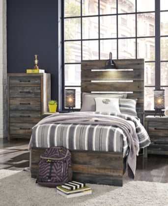 Drystan Multi Tone Twin Panel Bed