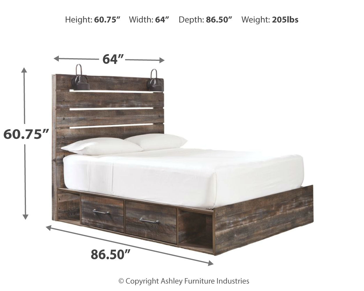 Drystan Multi Queen Panel Bedroom Set with Mirrored Dresser and Nightstand