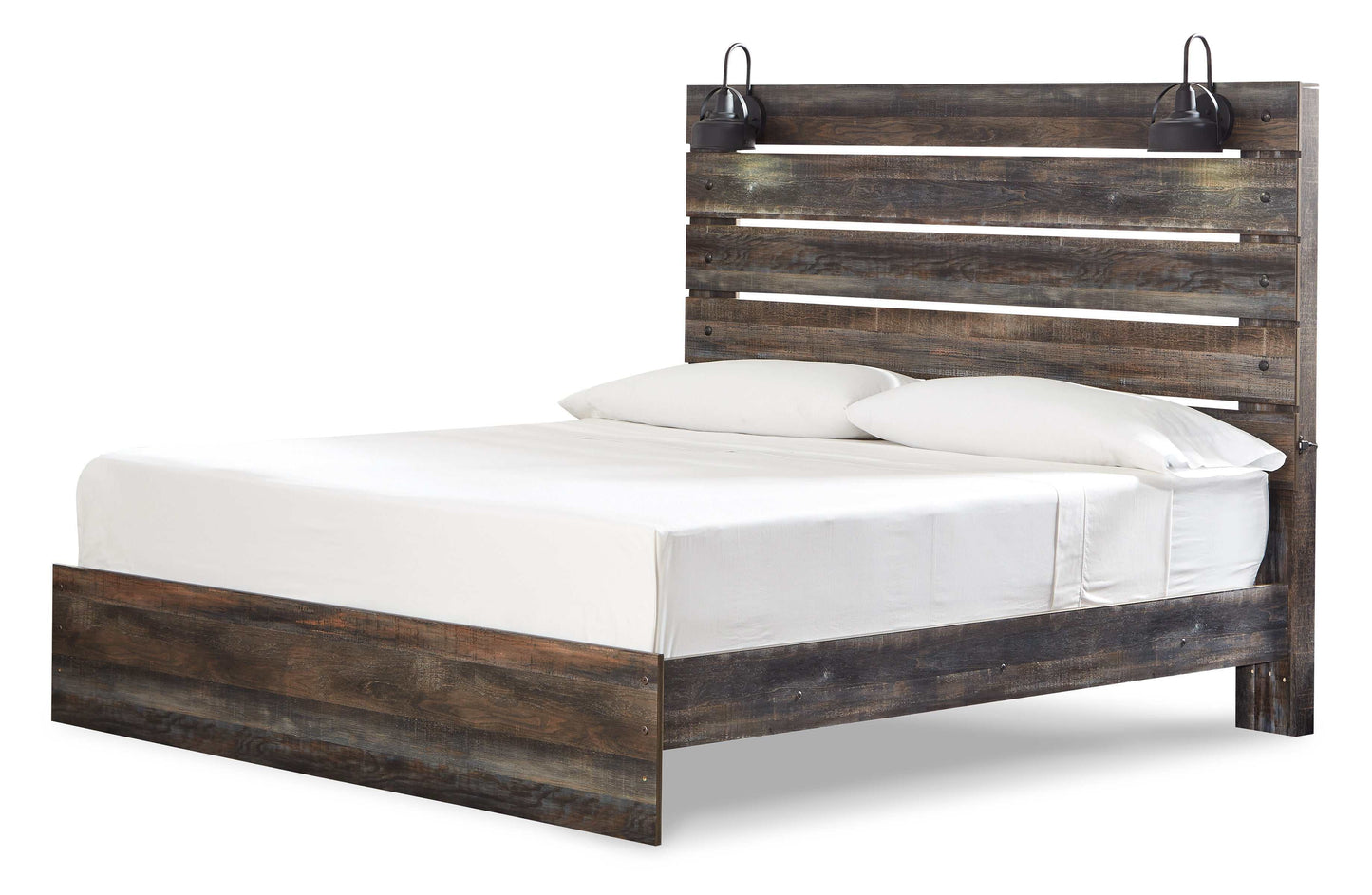 Drystan Multi Tone King Panel Bed