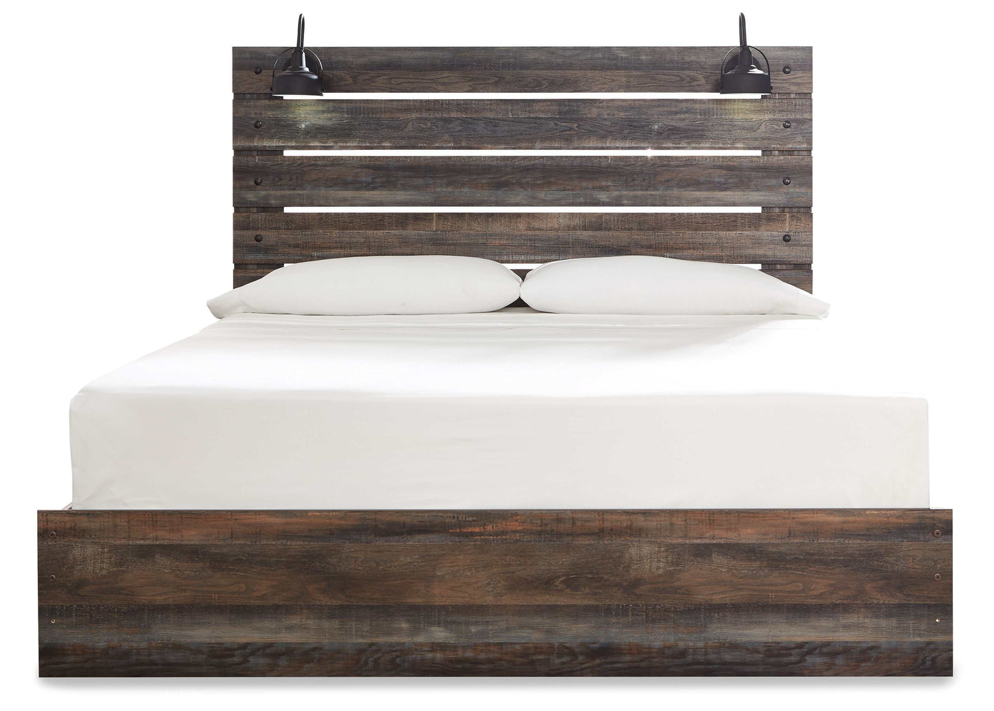 Drystan Multi Tone King Panel Bed