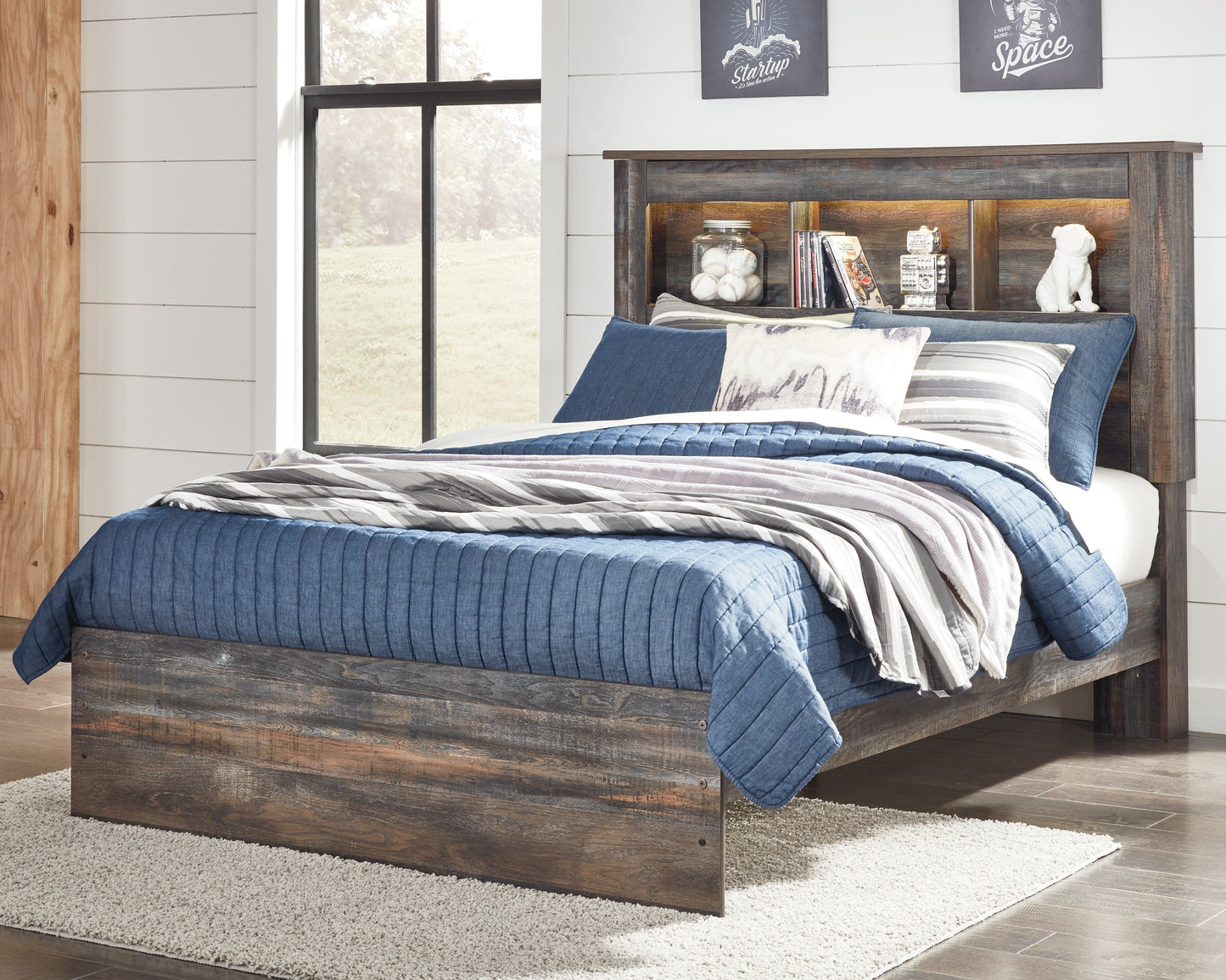 Drystan Multi Full Bookcase Youth Bed