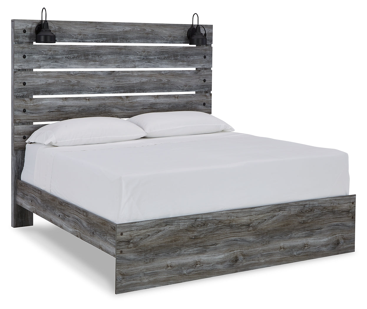 Baystorm Gray Queen Panel Bedroom Set with Chest and Nightstand