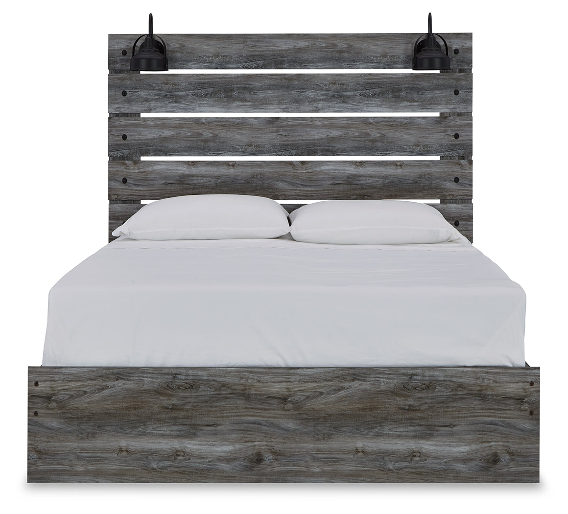 Baystorm Gray Queen Panel Bedroom Set with Chest and Nightstand