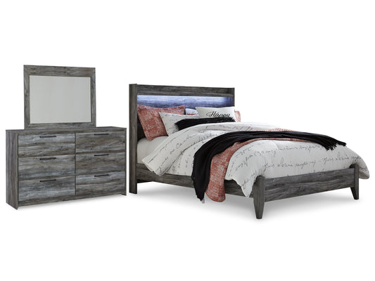 Baystorm Queen Panel Bedroom Set with Dresser and Mirror