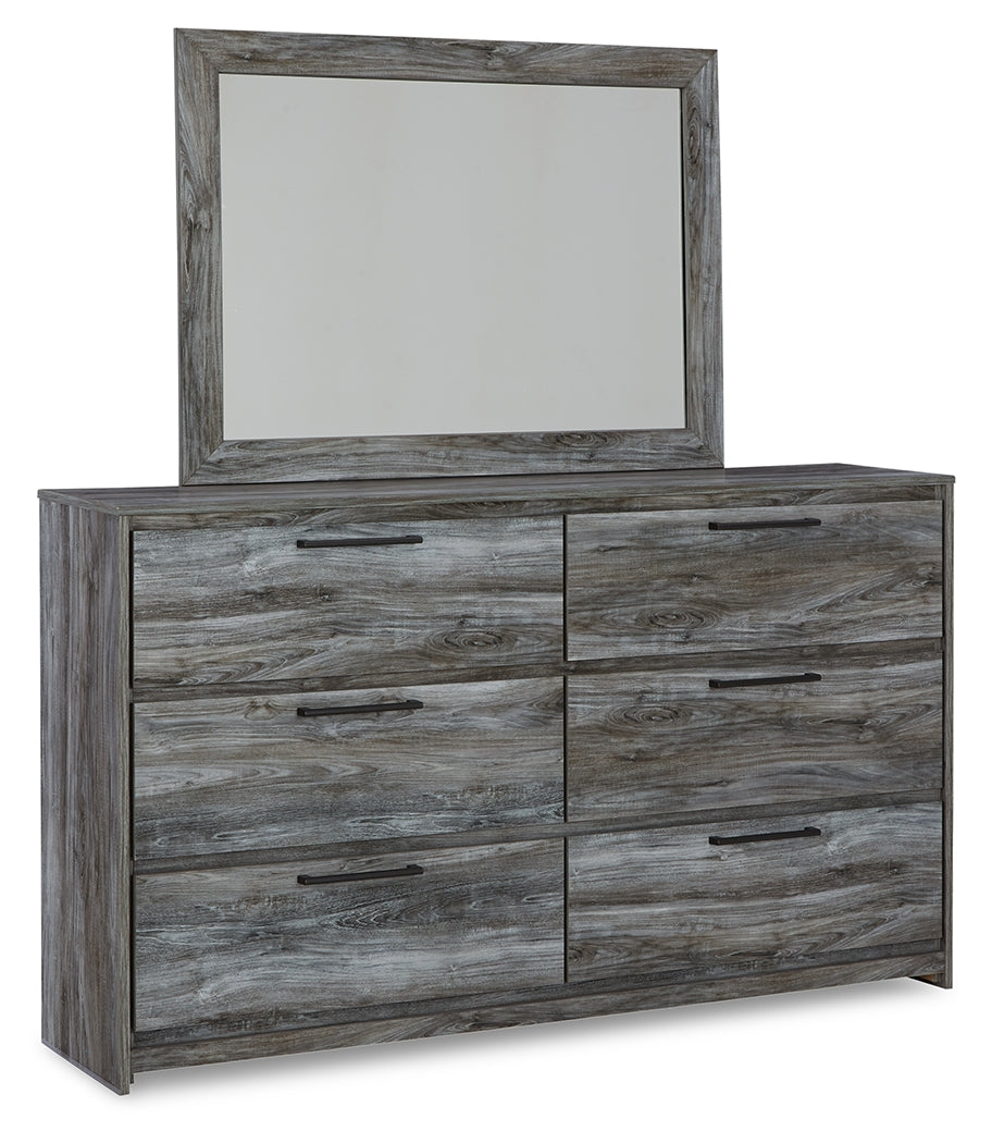 Baystorm Gray Dresser, Mirror and 2 Nightstands