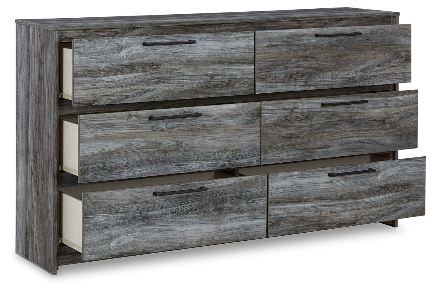 Baystorm Gray Full Panel Headboard, Dresser and Nightstand