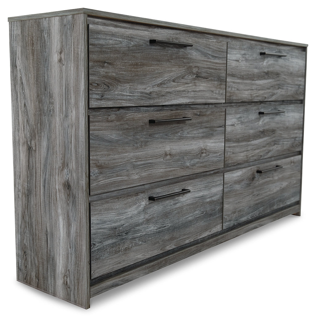 Baystorm Gray Full Panel Storage Bedroom Set with Dresser and Nightstand