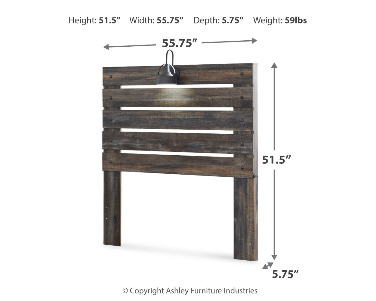 Baystorm Gray Full Panel Headboard, Chest and Nightstand