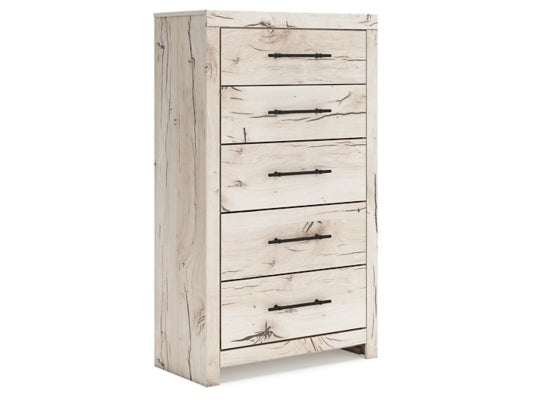 Lawroy Light Natural Five Drawer Chest - Ornate Home