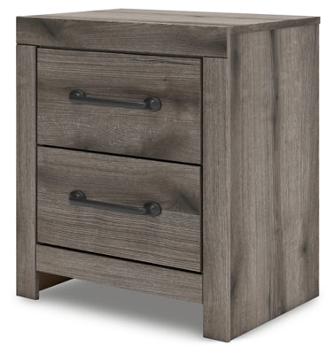 Graystorm Brown Gray Two Drawer Nightstand - Ornate Home