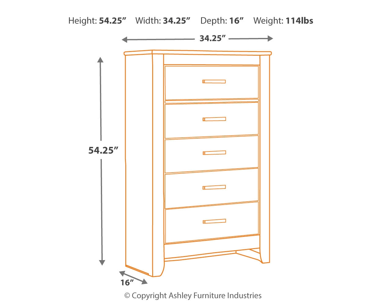 Brinxton King Panel Headboard, Dresser, Mirror, Chest and 2 Nightstands