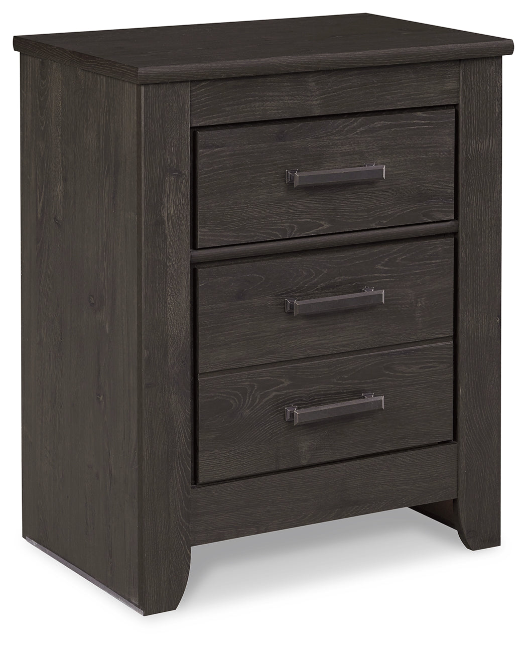 Brinxton Charcoal Queen Panel Bedroom Set with Dresser, Mirror and Nightstand