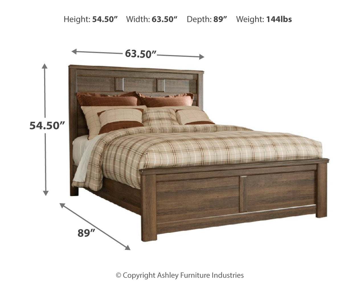 Juararo Queen Panel Headboard, Dresser and Mirror