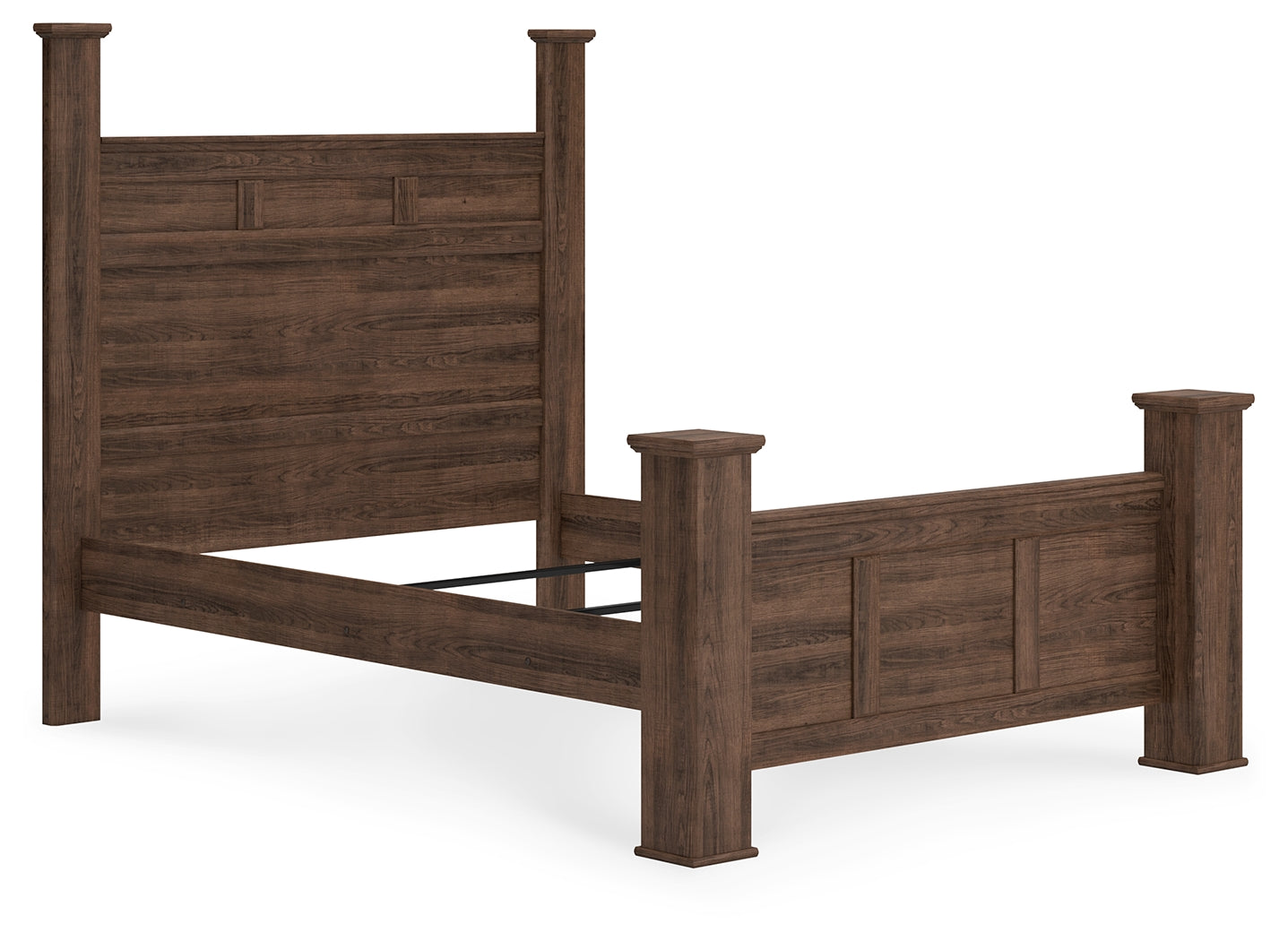 Juararo Brown Queen Poster Bedroom Set with 2 Chests