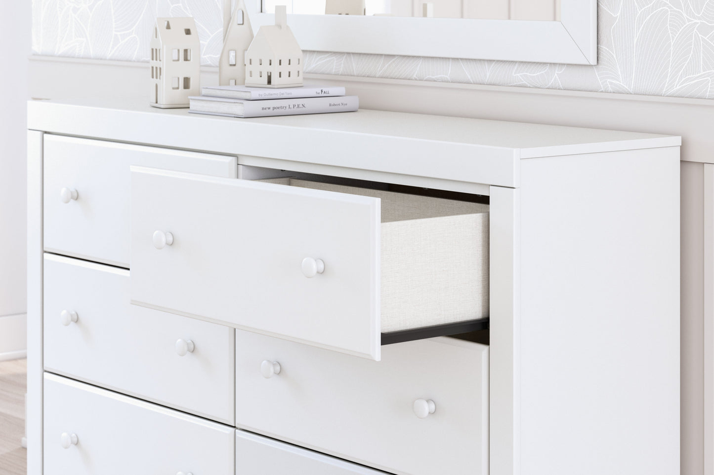 Mollviney White Dresser