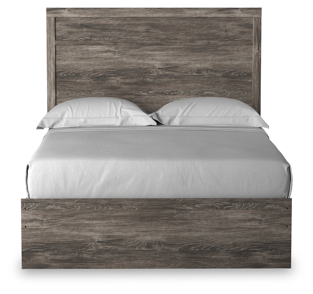 Ralinksi Gray Full Panel Bedroom Set with Dresser, Mirror and Nightstand
