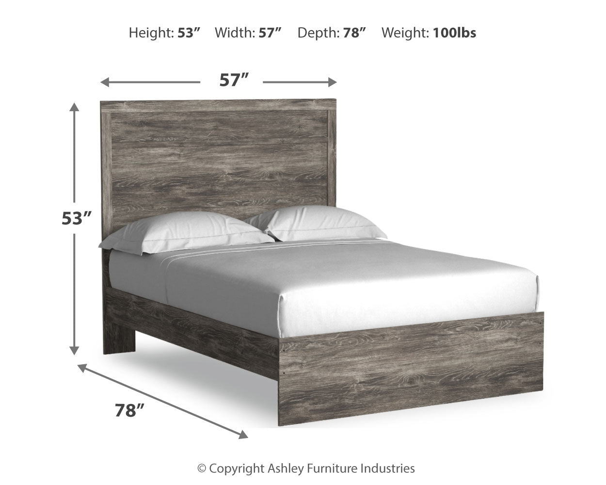 Ralinksi Full Panel Bedroom Set with Dresser and Mirror