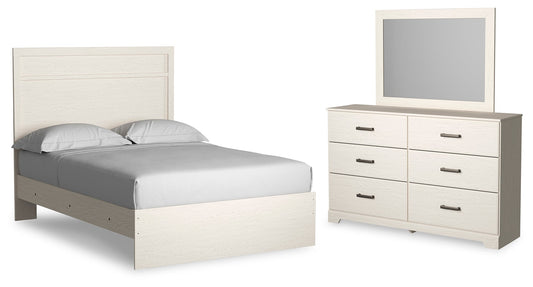 Stelsie Full Panel Bedroom Set with Dresser and Mirror