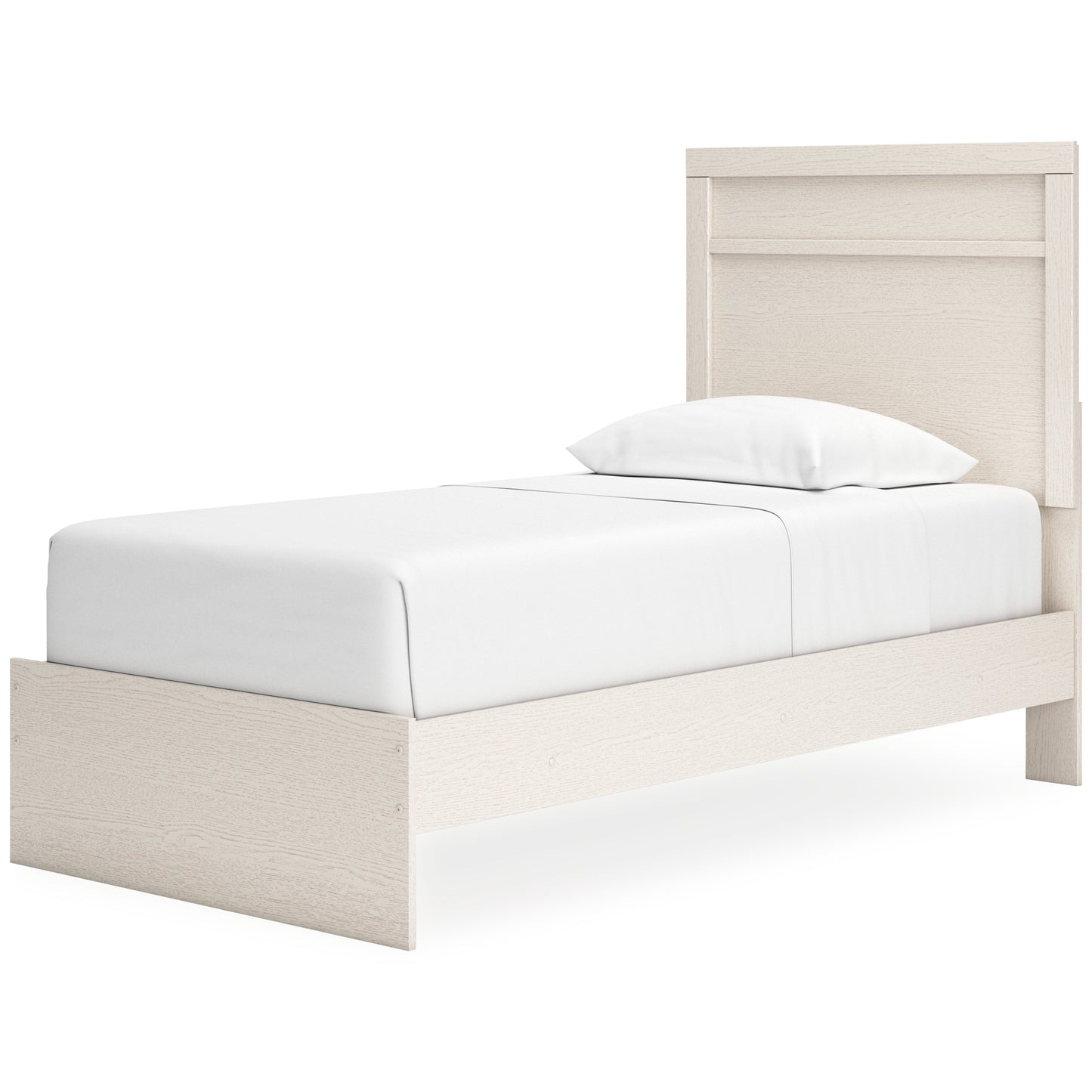 Stelsie White Twin Panel Bed