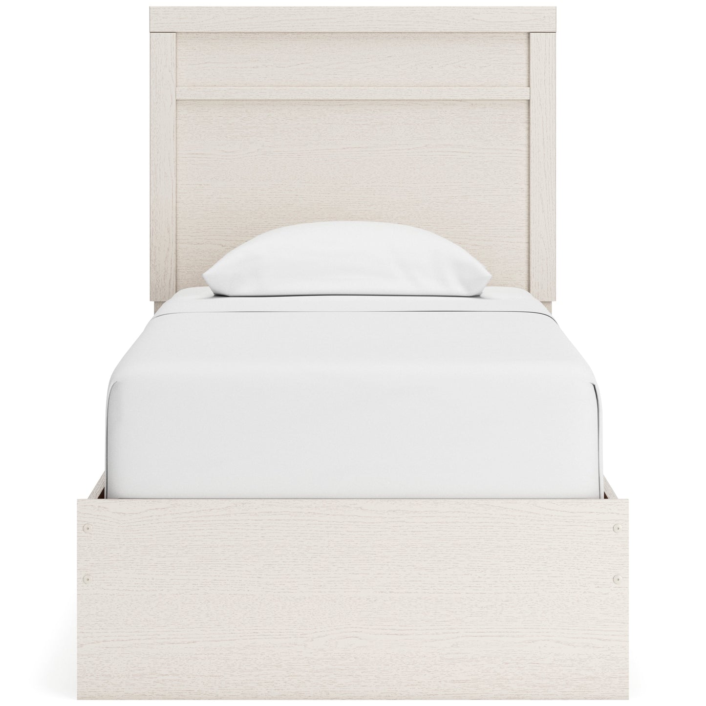 Stelsie White Twin Panel Bed