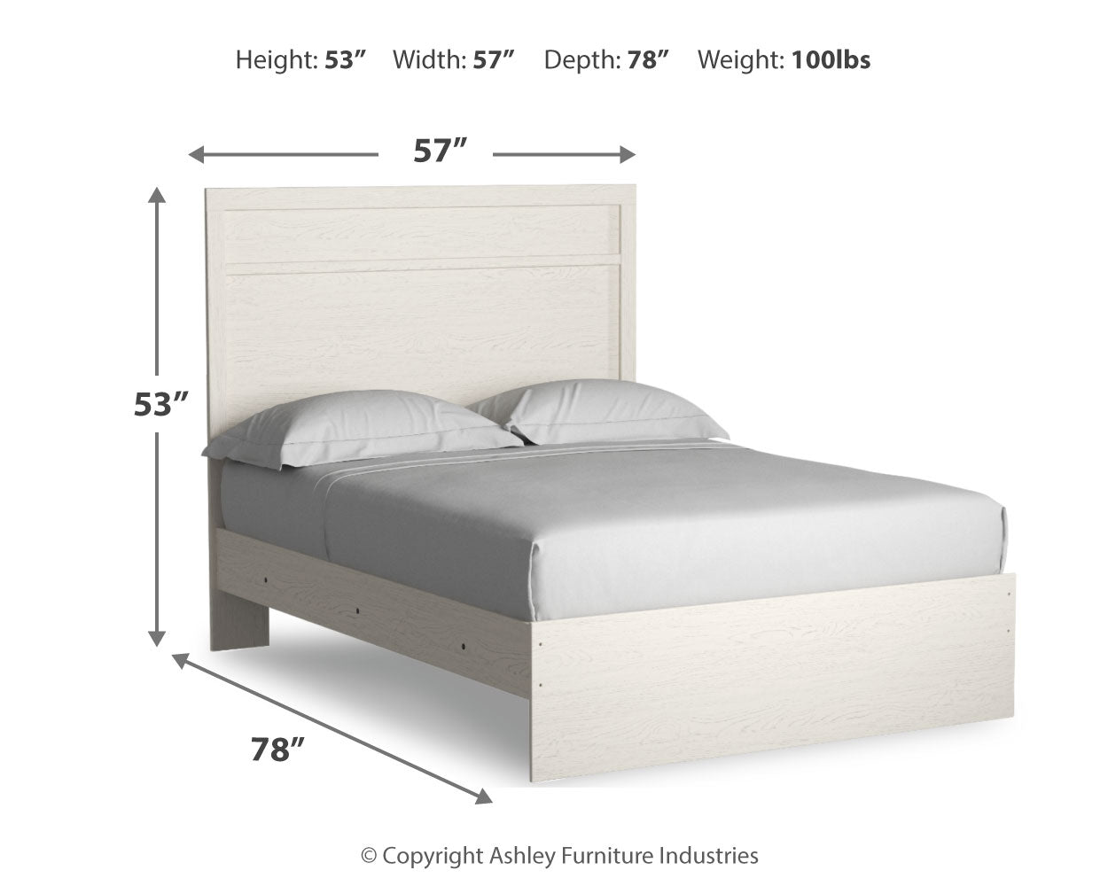 Stelsie Full Panel Bedroom Set with Dresser and Mirror