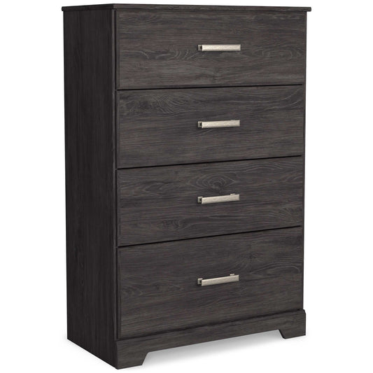 Belachime Black Chest of Drawers