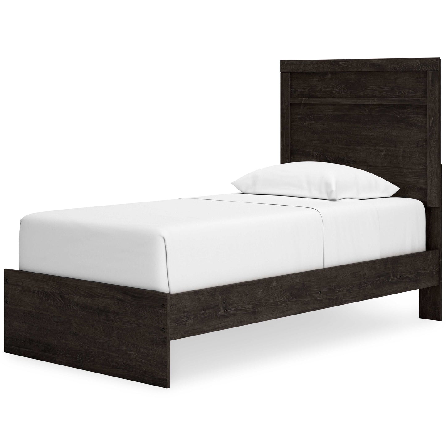 Belachime Black Twin Panel Bed