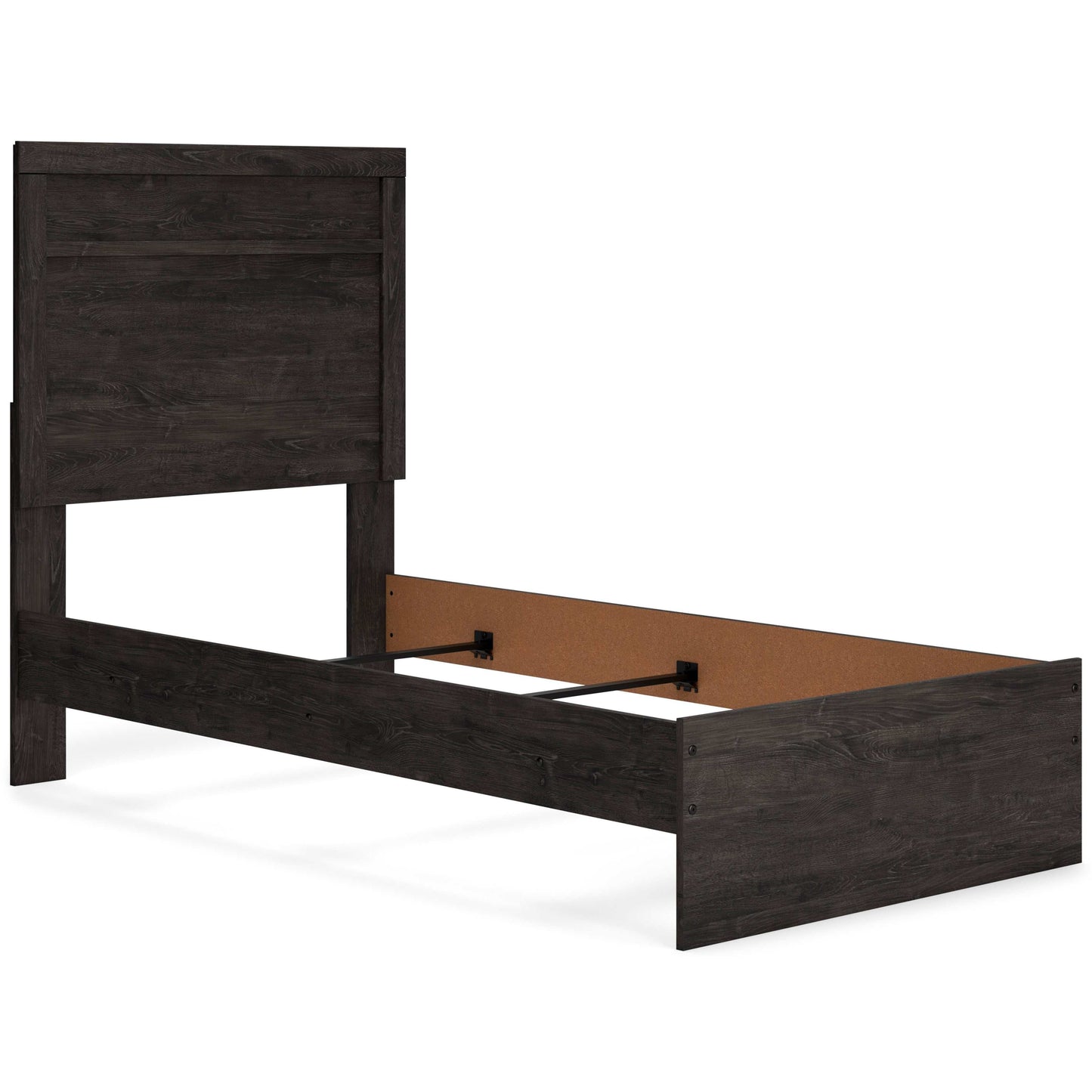 Belachime Black Twin Panel Bed