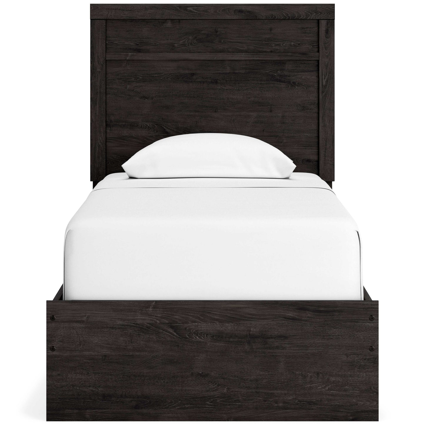 Belachime Black Twin Panel Bed