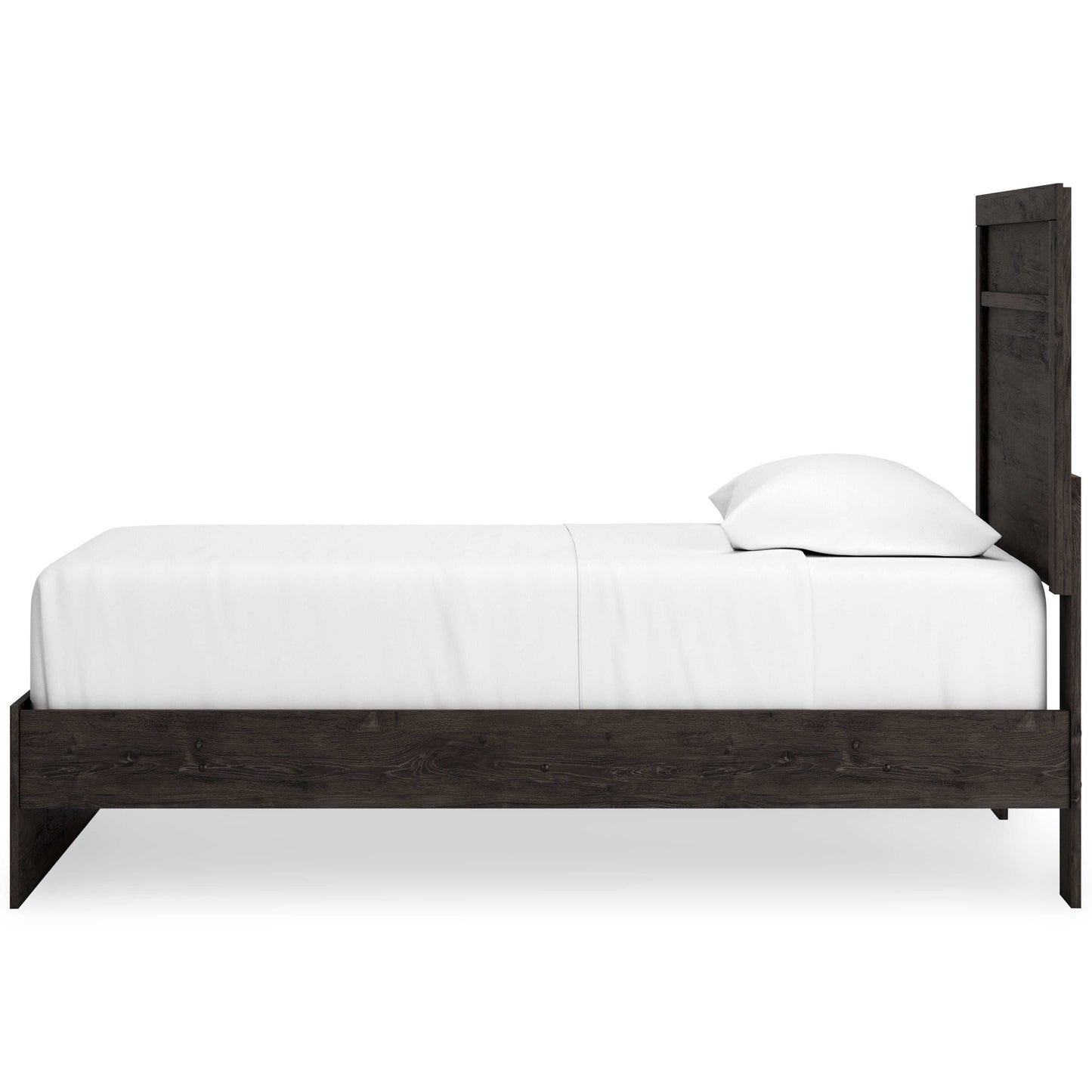 Belachime Black Twin Panel Bed