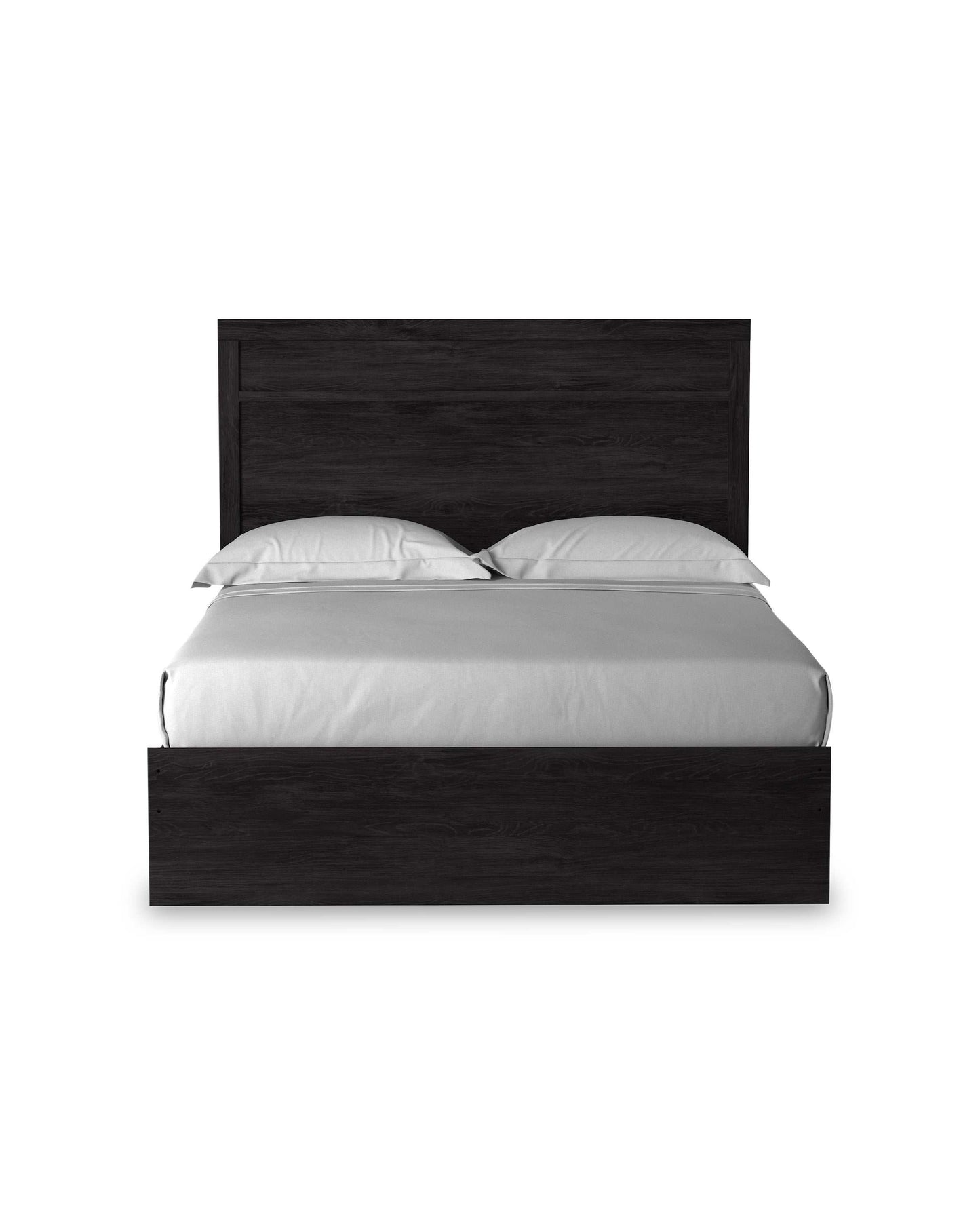 Belachime Black Queen Panel Bed