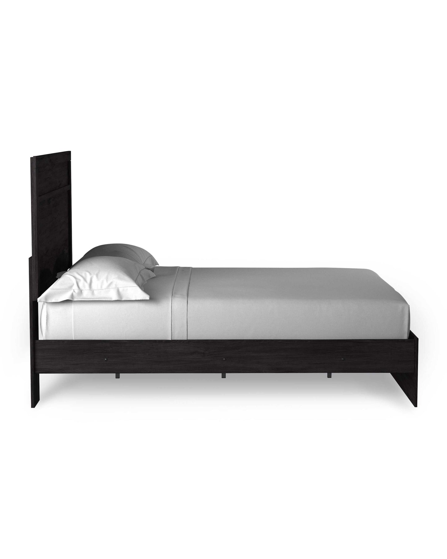 Belachime Black Queen Panel Bed