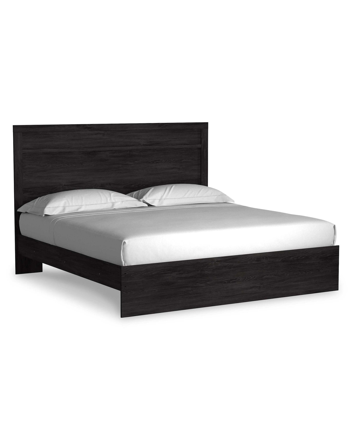 Belachime Black King Panel Bed