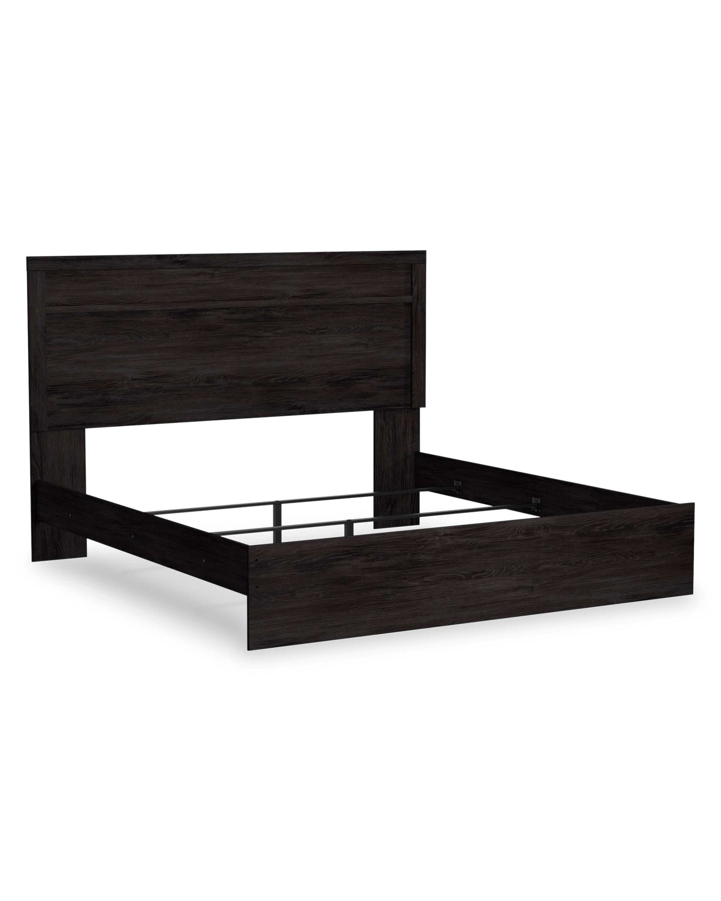 Belachime Black King Panel Bed