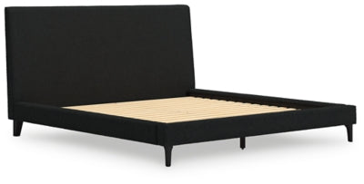 Cadmori Black King  Bed w/Roll Slats - Ornate Home