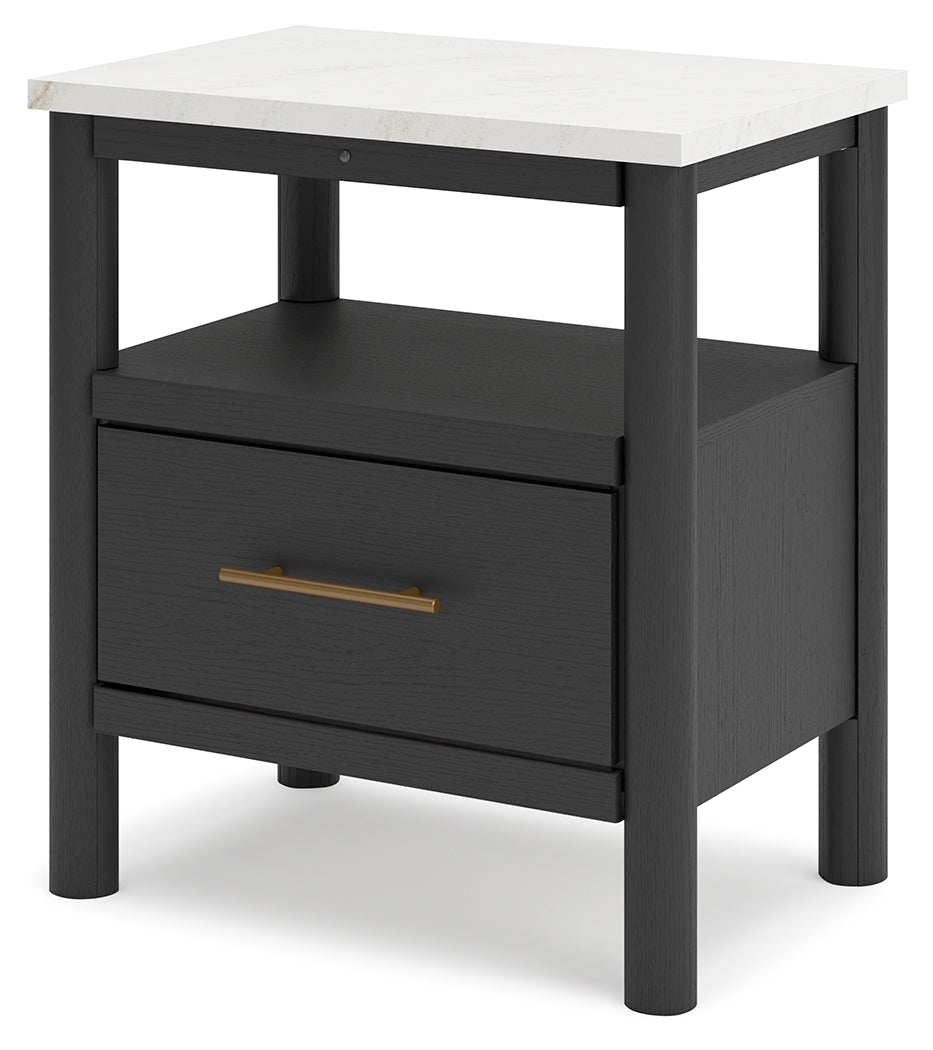 Cadmori Black/White Nightstand