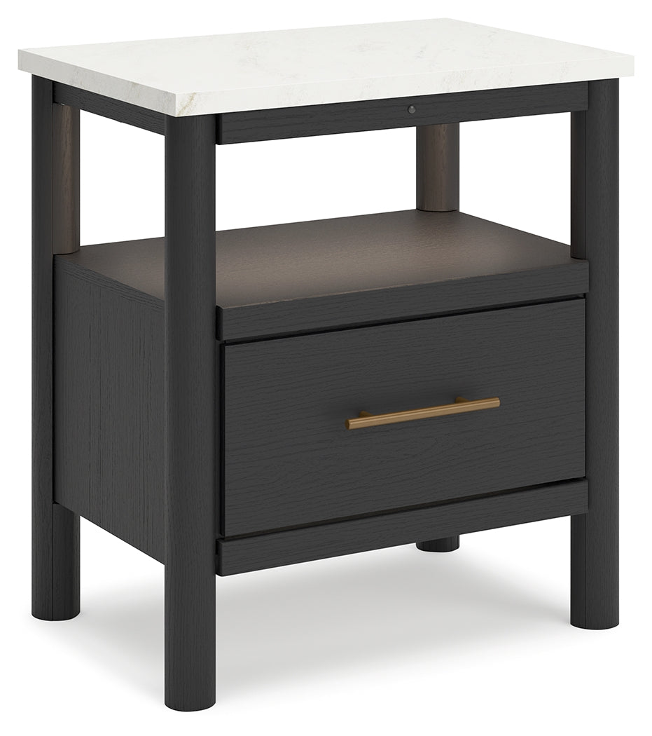 Cadmori Black/White Nightstand