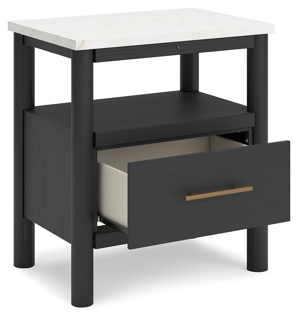 Cadmori Black/White Nightstand