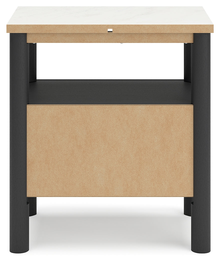 Cadmori Black/White Nightstand