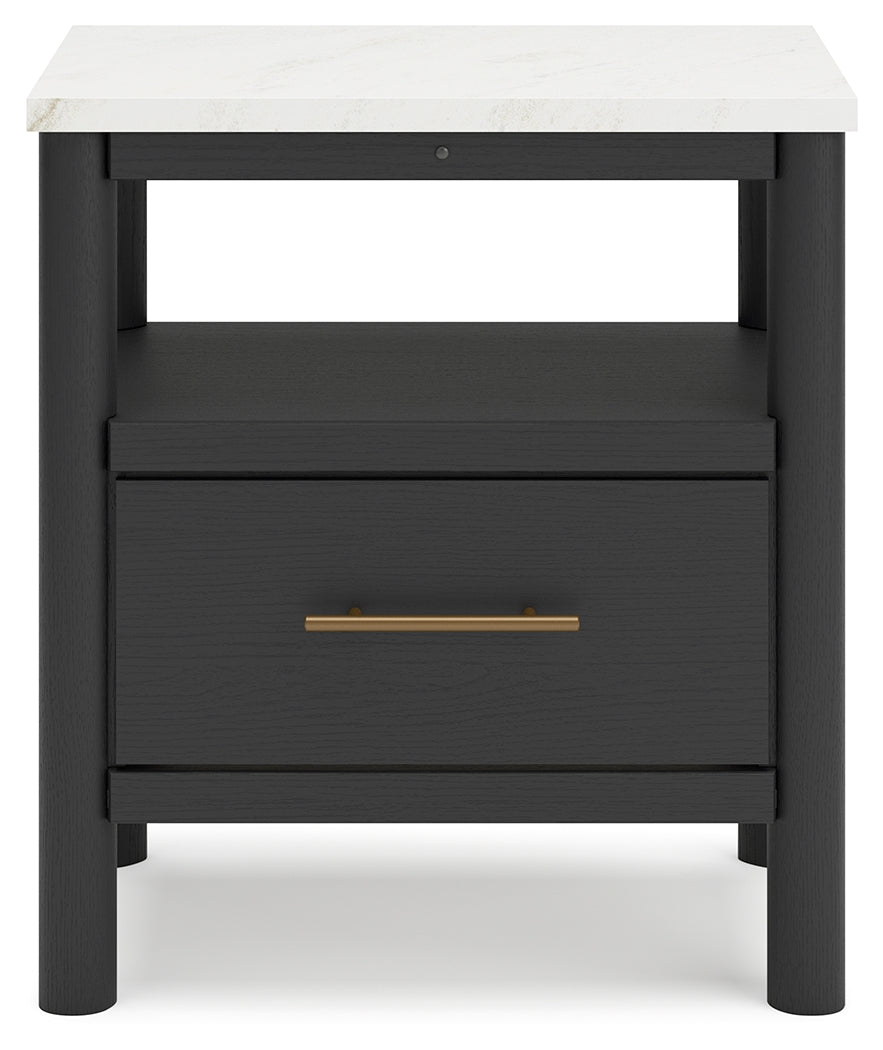 Cadmori Black/White Nightstand