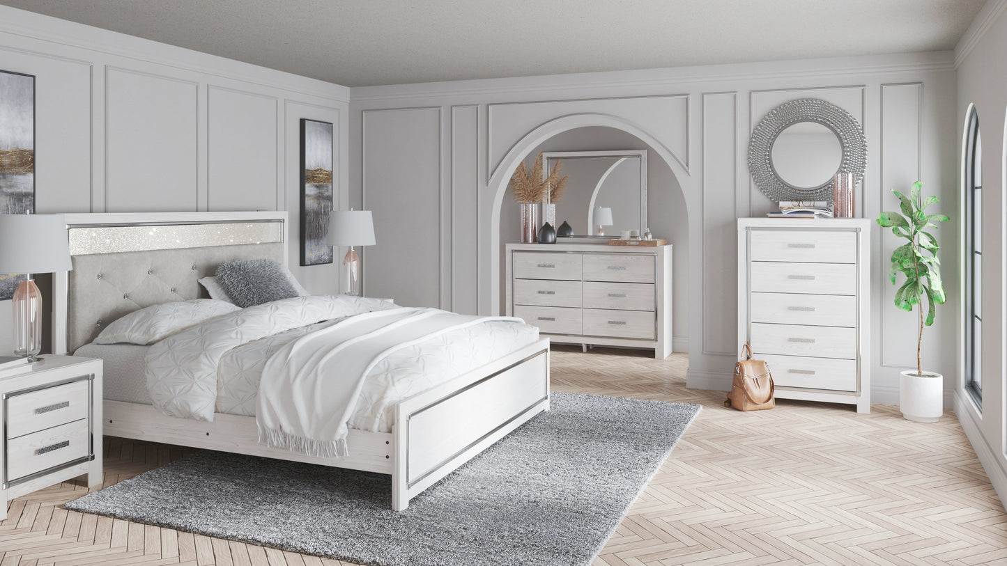 Altyra King Panel Bedroom Set with Dresser and Mirror