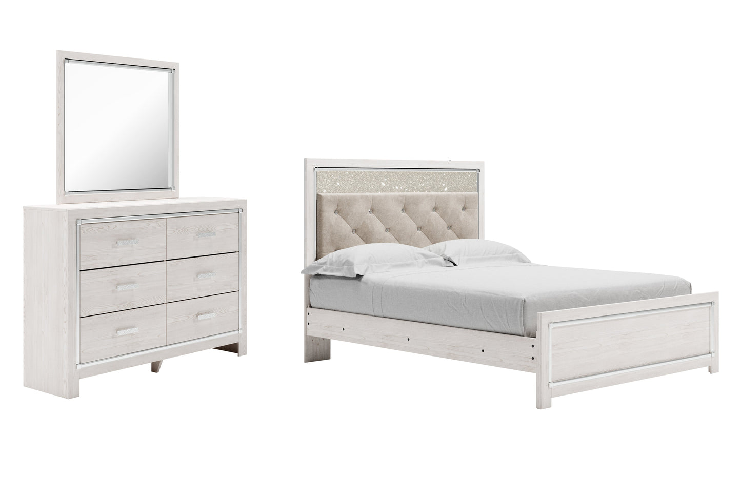 Altyra Queen Panel Bedroom Set with Dresser and Mirror