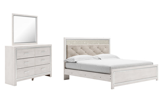 Altyra King Panel Bedroom Set with Dresser and Mirror